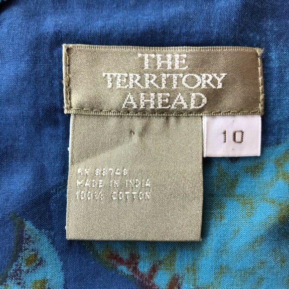 Block Print Cotton Voile Skirt - Picture 5 of 6